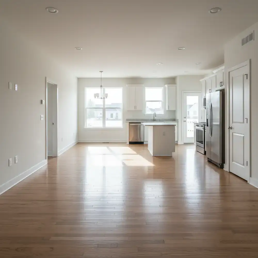 Freshly cleaned, sanitized empty home ready for move-in